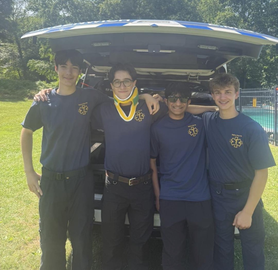 Touch a Truck: Marcos, Andrew, Aaryan, Gavin